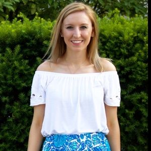 Old navy off the shoulder top with lace detailing